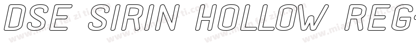 DSE SiRin Hollow Reg字体转换